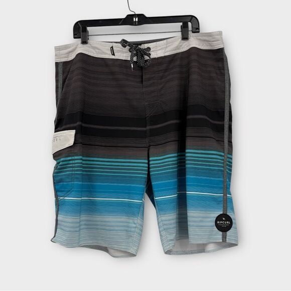 Rip Curl Mirage Board Swim Shorts in Stripe Men’s Size 38 - Picture 1 of 6